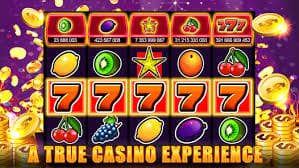Slot game selection Home screen showing slot game thumbnails